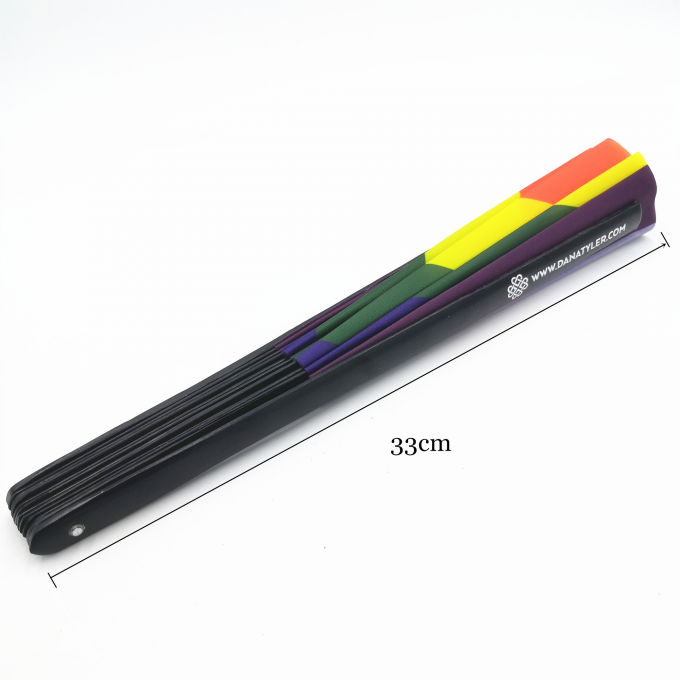 13 İnç Özel logo Clack Katlanır El Yelpazesi Büyük Katlanır Bambu El Yelpazesi Düğün ve Dans İçin Boş Tıklama Süblimasyon Yelpazesi 2