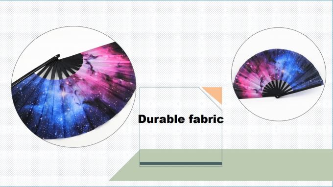 13 İnç Özel logo Clack Katlanır El Yelpazesi Büyük Katlanır Bambu El Yelpazesi Düğün ve Dans İçin Boş Tıklama Süblimasyon Yelpazesi 6