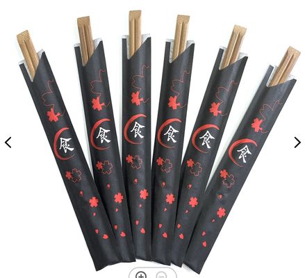 Disposable Bamboo Chopsticks with High Temperature Sterilization Smooth and Round No Burrs for Restaurant and Household Use