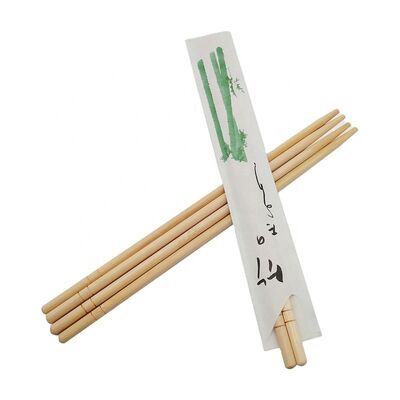 Disposable Bamboo Chopsticks with Customized Printing Eco-Friendly 20cm Length for Sushi and Restaurants