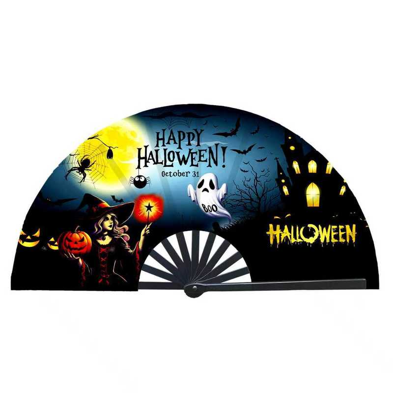 Customizable Bamboo Carved Painted Hand Fan for Home Decoration and Business Gift