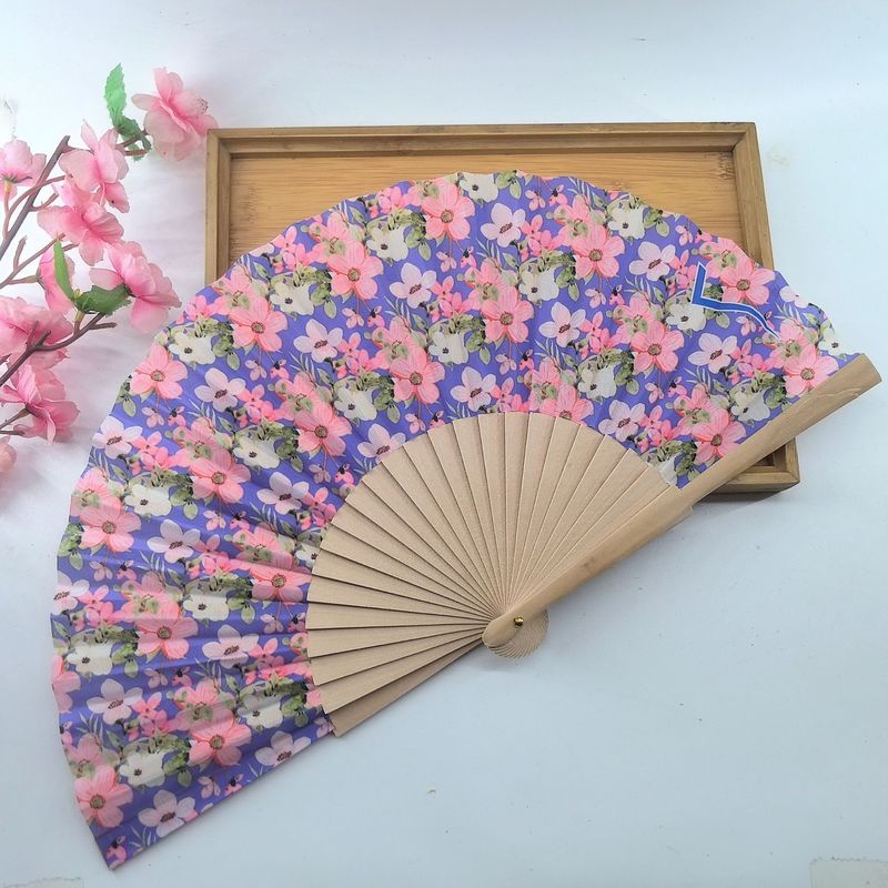 Wooden Antique Style Hand Fan for Wedding Souvenir and Festival Gift Custom Printed