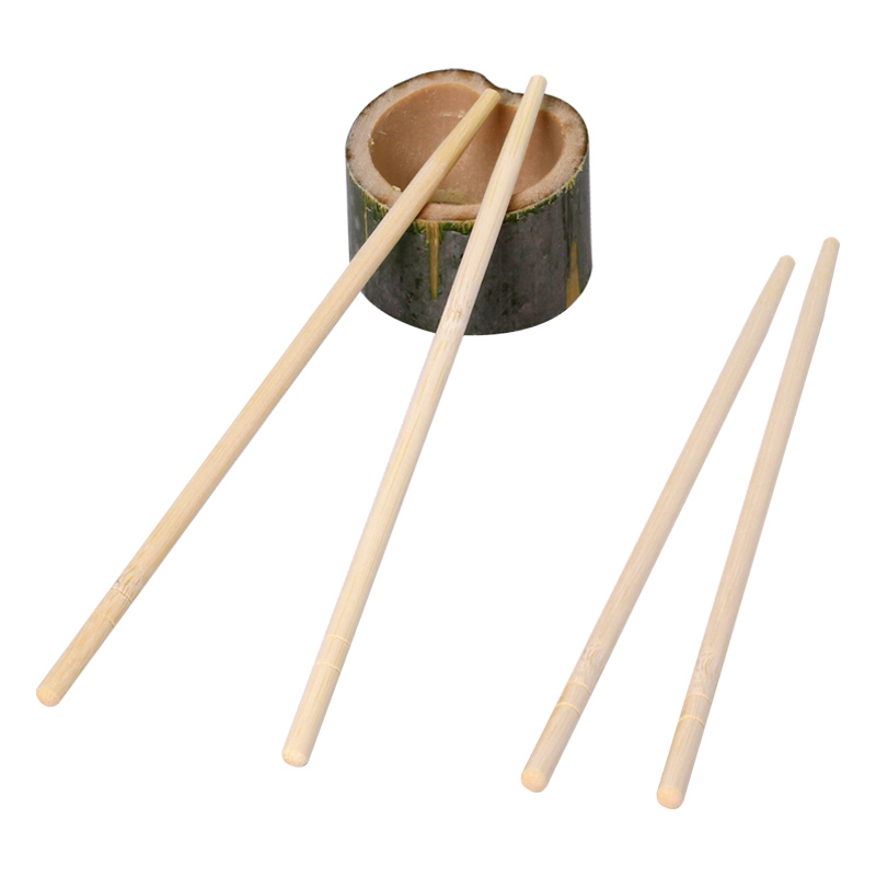 Disposable Bamboo Chopsticks 100prs/bag with 4.0-5.0mm Thickness and 180-230mm Length for Eco-Friendly Dining