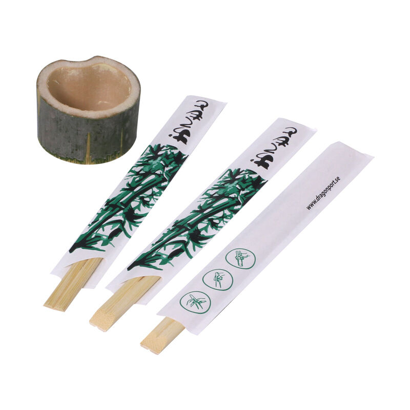 100% Natural Moso Bamboo Disposable Chopsticks with Custom Logo and High Temperature Sterilization for Sushi