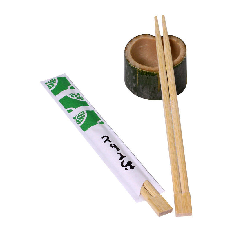 Chinese Eco-Friendly Disposable bamboo chopsticks Paper Wrap Twin Chopsticks for Restaurant