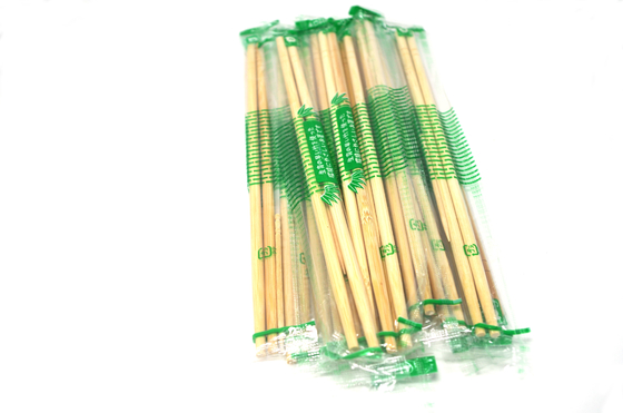 Individual Packed Disposable Bamboo Chopsticks with Toothpick in Plastic Bags